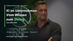 KI im Unternehmen: Daniel Jung Header vor INU-Logo
